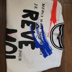 French graphic print sweatshirt